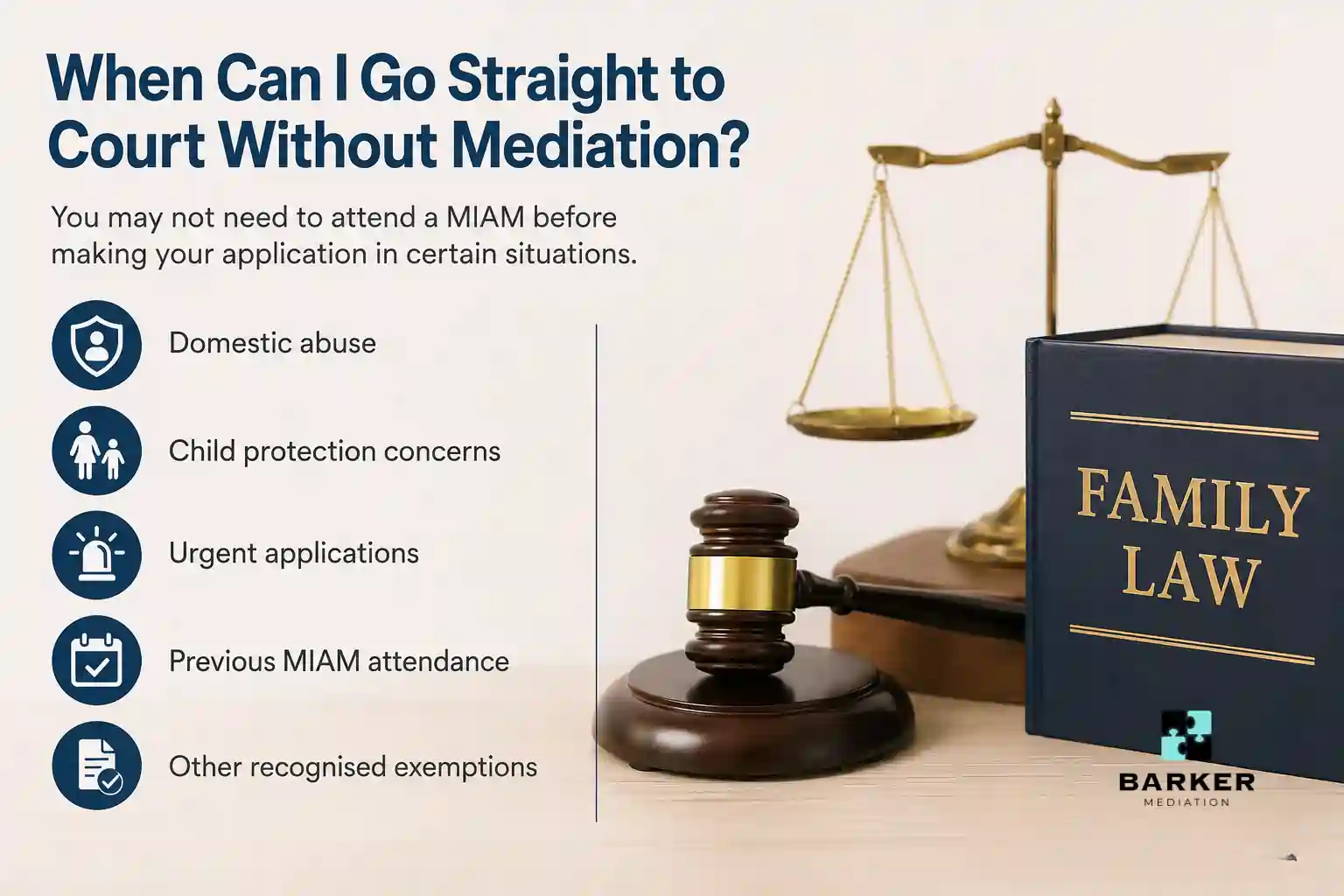 When Can I Go Straight to Court Without Mediation Sutton Coldfield?